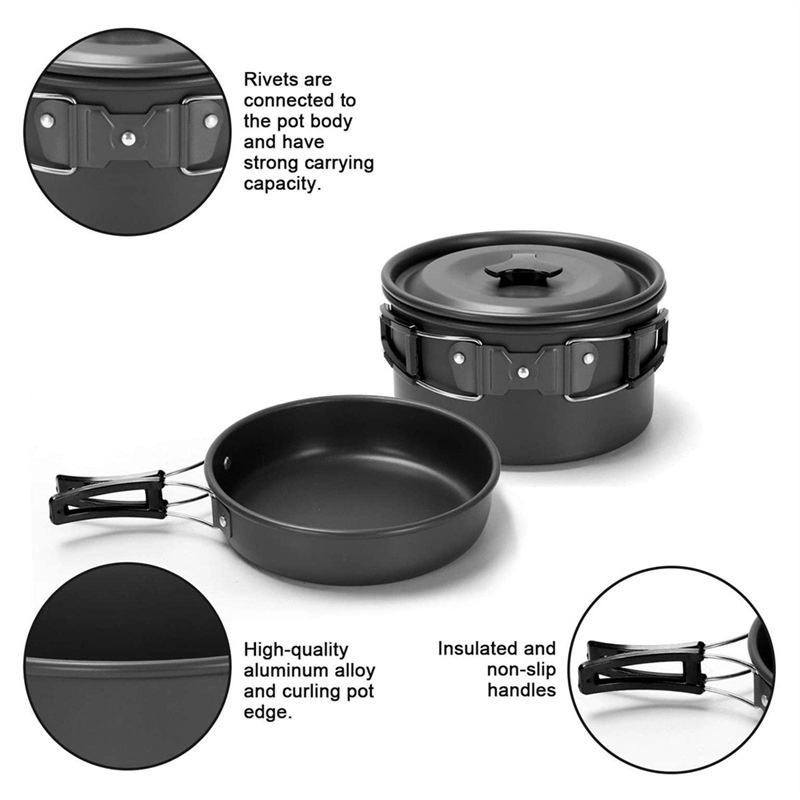 Supplier close-up of the cookware handles and pot construction