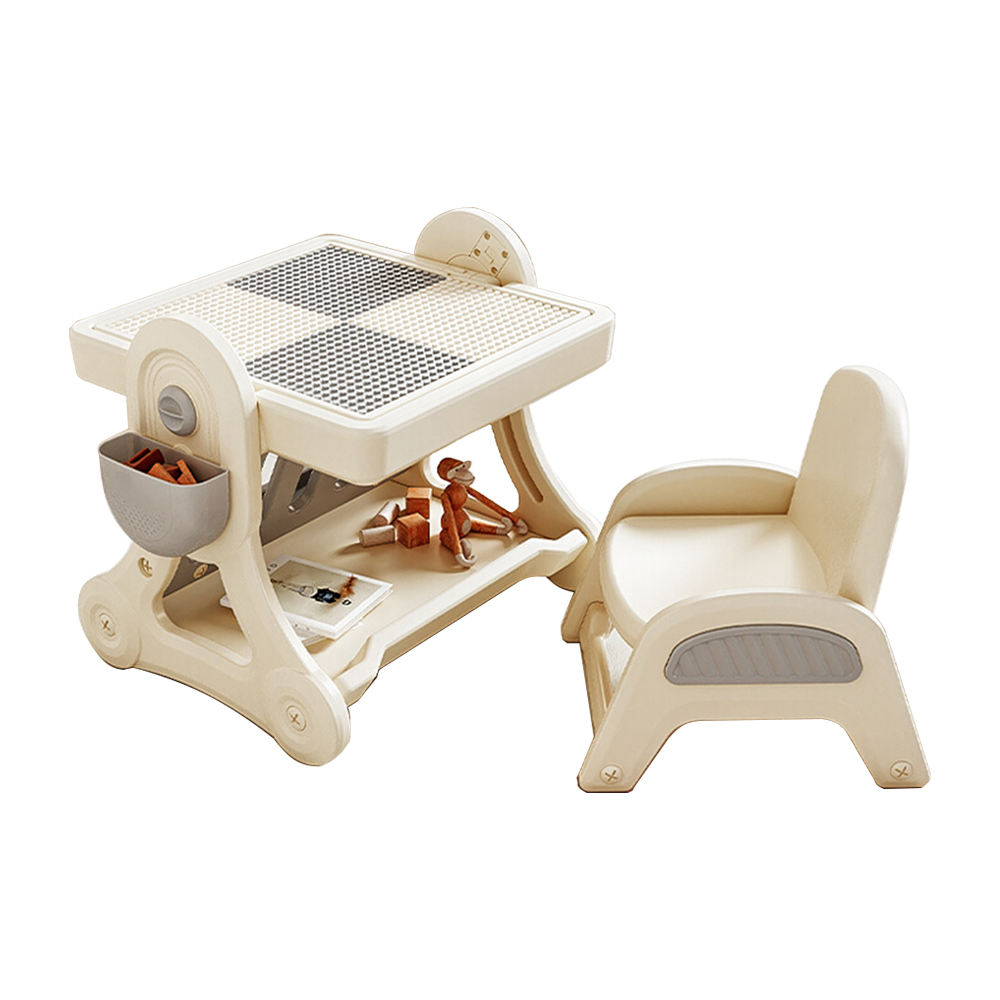 Convertible Kids’ Activity Table & Chair Set — Cream