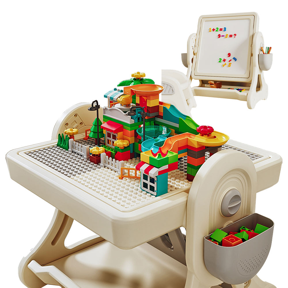 Convertible Kids’ Activity Table & Chair Set — Cream