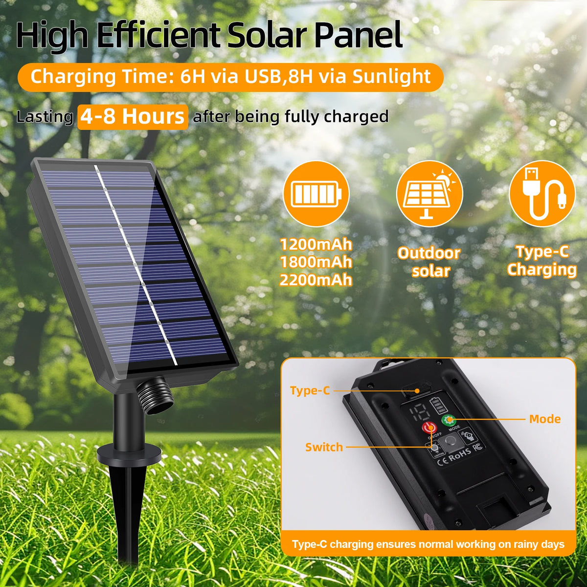 Golden Hour Solar Festoon Lights