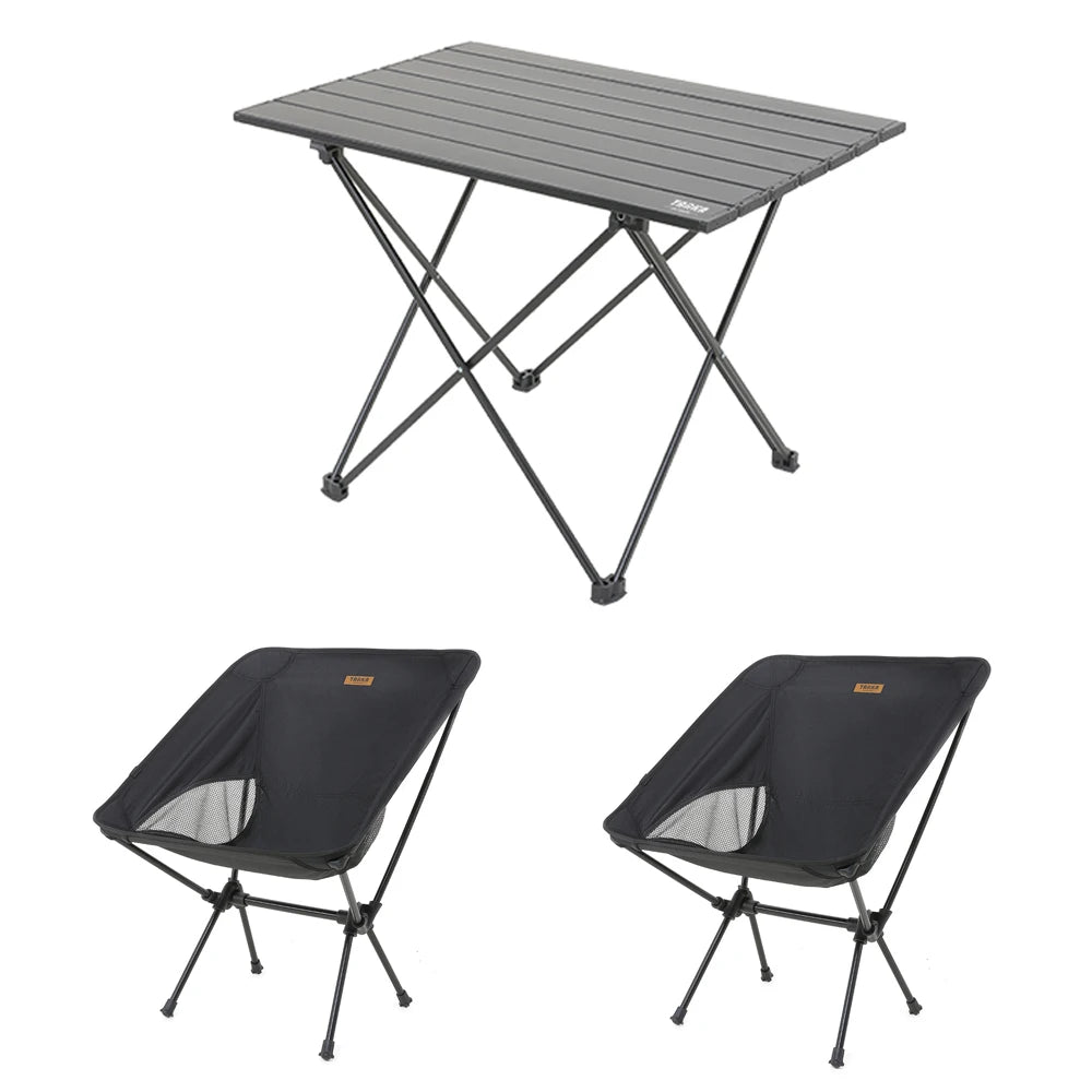 Fold & Go Camp Table and 2 Chairs Set