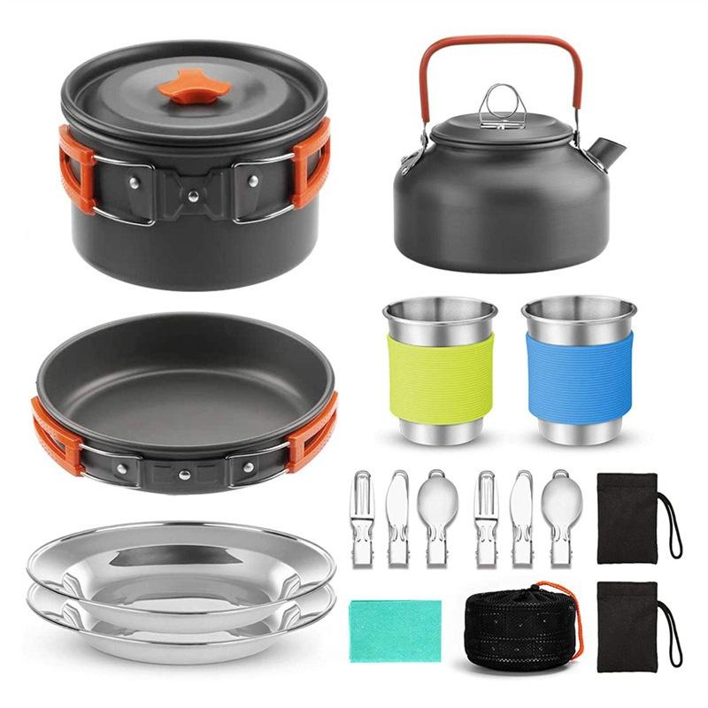 Supplier photo of the selected camping cookware and dining set